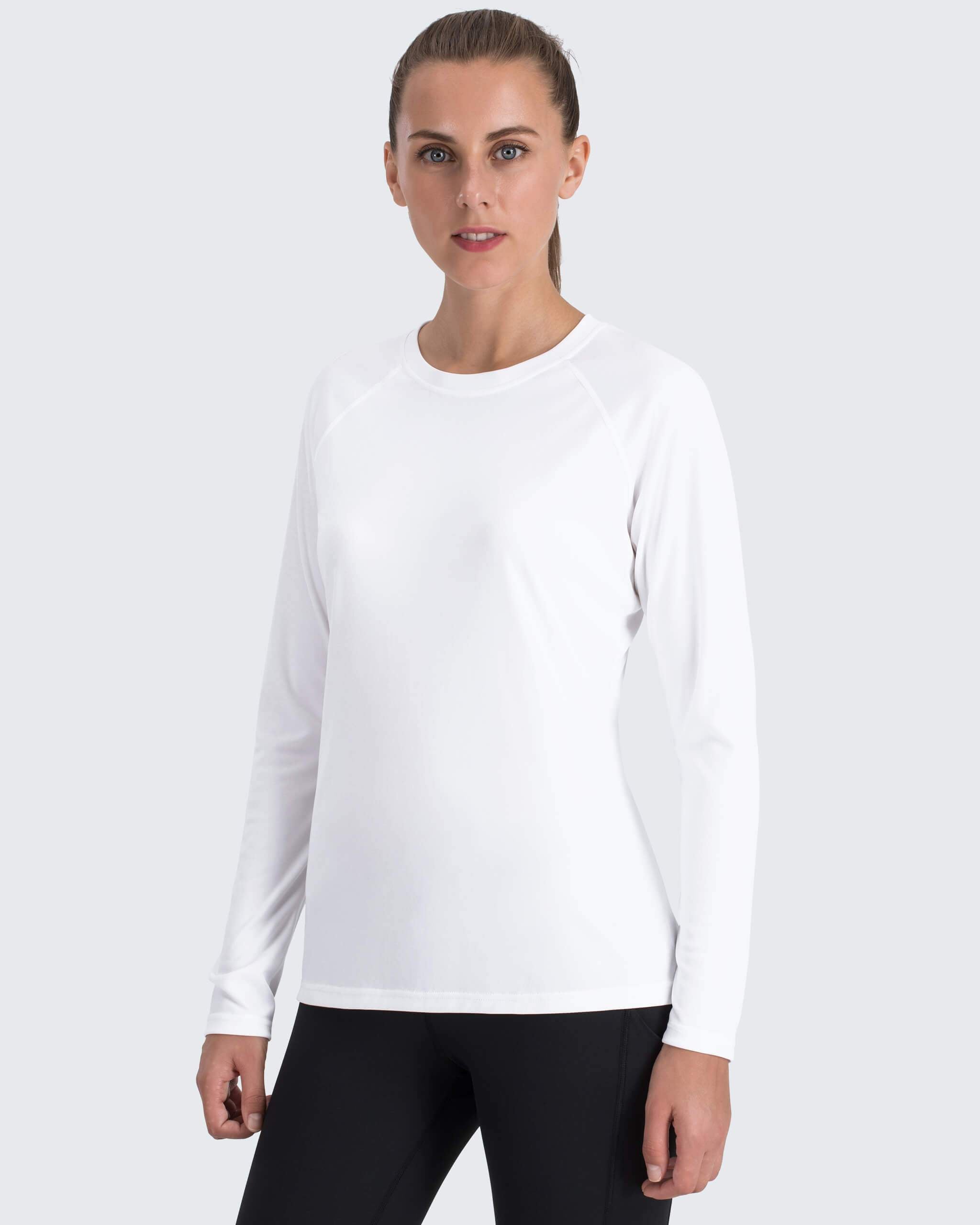 T-shirt anti-UV femme à manches longues - Blanc - Nuvées - UPF 50+