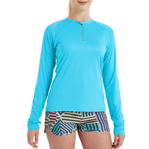 SG Edge Women's Outdoor Quick Dry UPF 50+ 1/4 Zip Long Sleeve Shirt