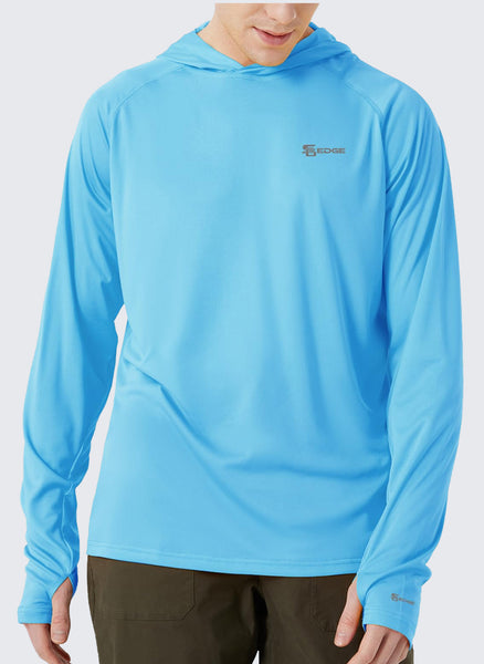 Generisch Trui blauw heren UPF 50 Sun Hoodie Shirts lange