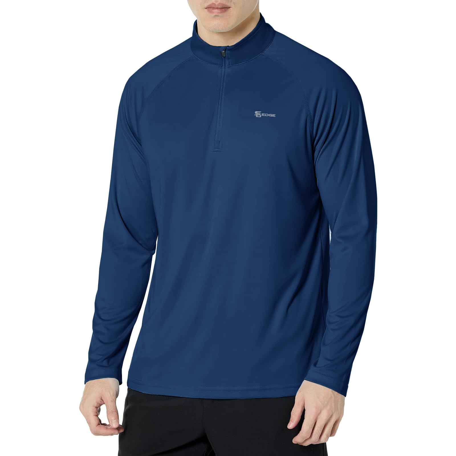 UPF 50+ sun protection 1/4 zip shirt protects you from