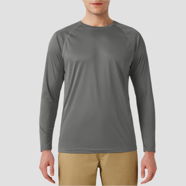 Men's Long Sleeve Sun Shirt UV Protection Quick Dry