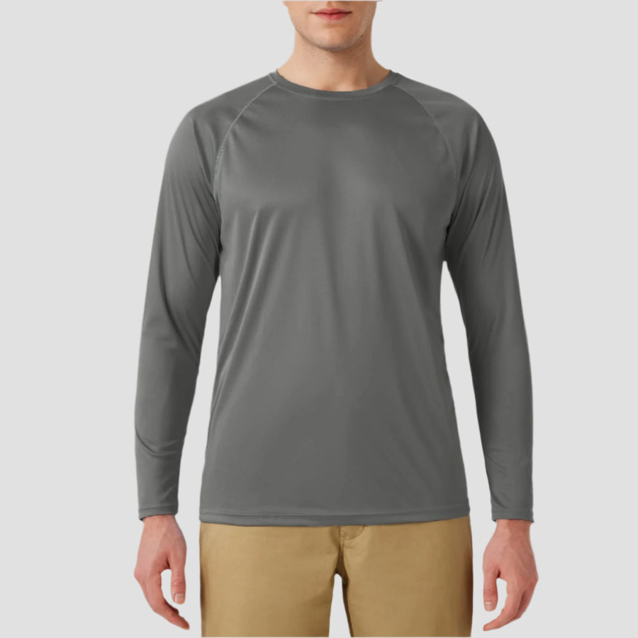 Men's Long Sleeve Sun Shirt UV Protection Quick Dry
