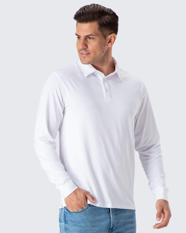 UPF 50+ Golf Polo Shirt-Naviskin