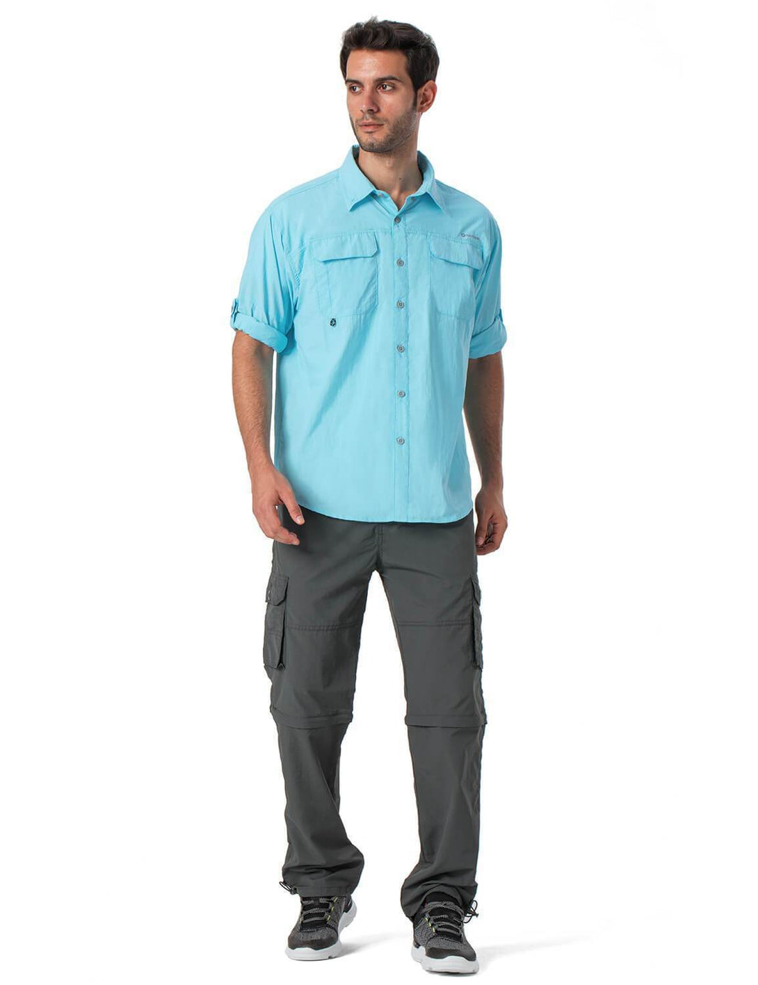  NAVISKIN Men's Polo Shirts UPF 50+ Sun Protection Long Sleeve  Moisture Wicking Polo Shirts Quick Dry Golf Shirts Bijou Blue Size S :  Clothing, Shoes & Jewelry