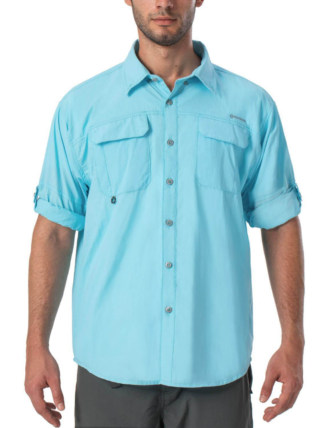 NORTE Men's UPF 50 Long Sleeve T-shirt: Sport/Fishing, Mesh SPF/UV