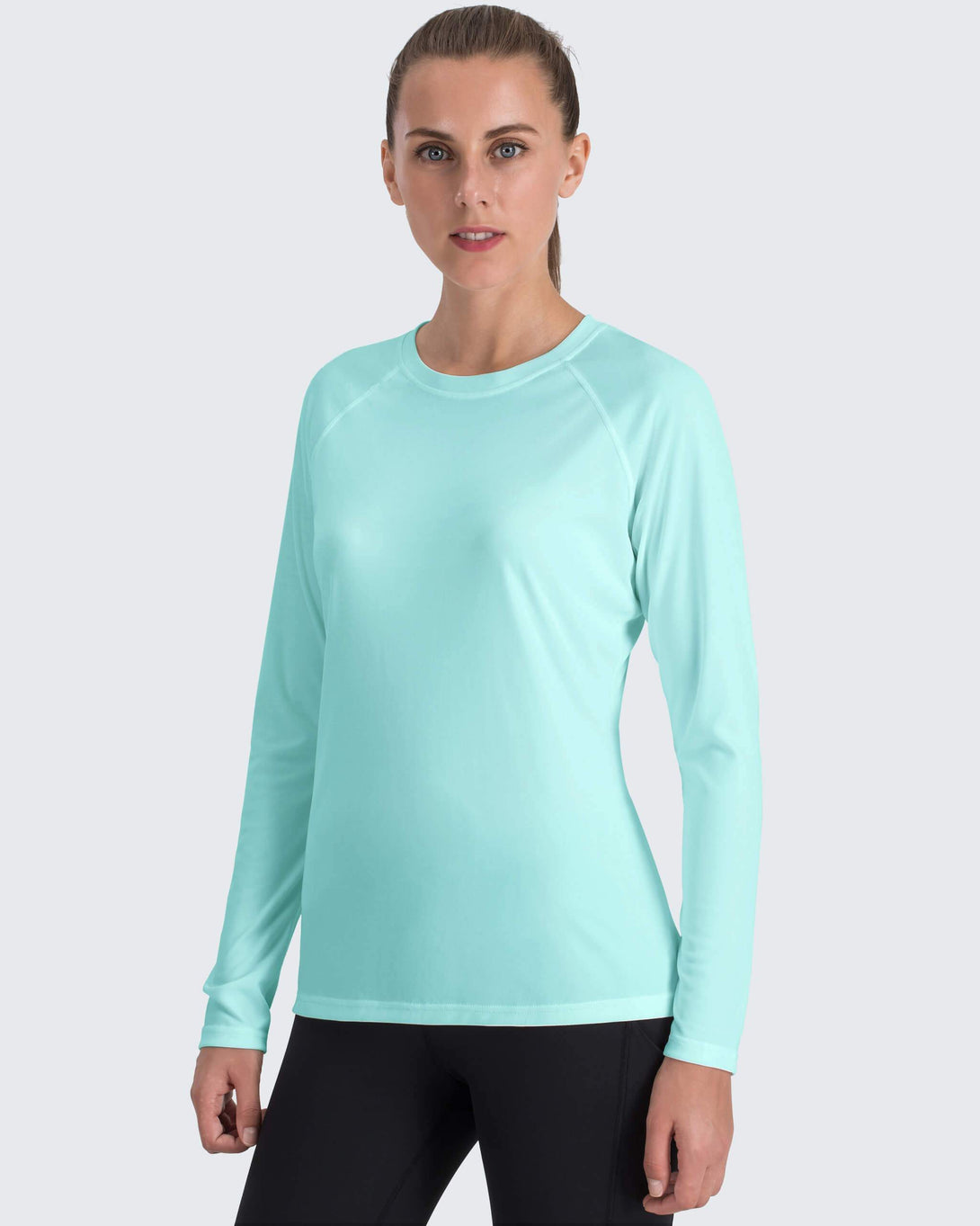 adviicd Tank Tops Women Women's Sun Shirts UPF 50 UV Protection Long Sleeve  Tees Quick Dry Lightweight Workout Swim Rash Guard T-Shirts Green XL 