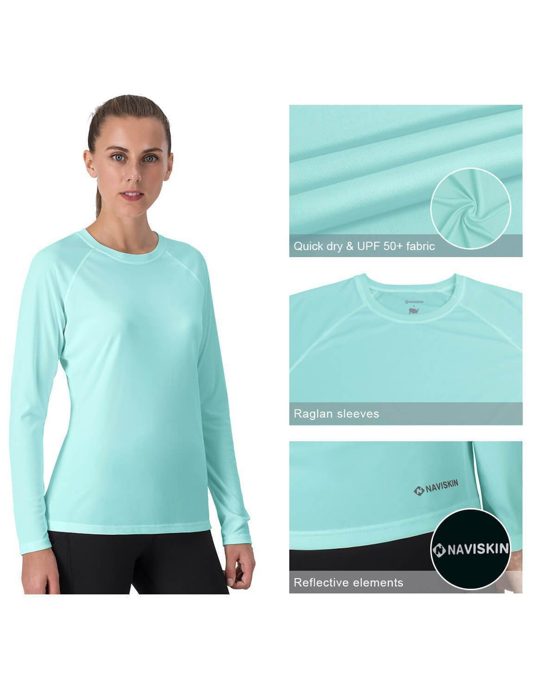 UPF 50+Long Sleeve Shirt-Naviskin